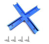 4 pièces/ensemble de rails de travail du bois Fentes coulissantes en alliage d'aluminium 76 mm avec 8 vis pour les projets de bricolage. Rail en T coupé avec précision en alliage d'aluminium