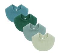 4 Pièces Ensemble De Tissus De Rot Pour Bébé Bavoir D'allaitement Absorbant En Forme De U Serviette De Bave En Coton Pour Garçons Filles Bavoir D'alimentation Pour Nouveau-nés