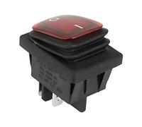 4 pièces/ensemble étanche 4 broches marche-arrêt rouge vert lampe interrupteur à bascule, ON-OFF DPST 4 bornes lumière rouge Interrupteur basculant