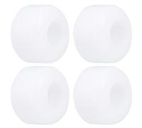 4 PièCes/Ensemble Haute éLasticité Pu Planche à Poisson Roues De Planche à Roulettes Accessoires De Remplacement Blanc