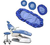 4 pièces/Ensemble Housse de Protection complète pour Fauteuil Dentaire en Soie de Lait avancée - Housses de Fauteuil Dentaire - Film Composite matériau imperméable, Bleu