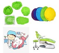 4 Pièces/Ensemble Housses De Chaise Dentaire, Housse anti-poussière pour fauteuil dentaire, housse imperméable en soie de lait, pour fauteuil dentaire, siège, appui-tête(Green)