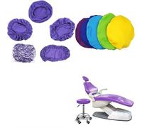 4 Pièces/Ensemble Housses De Chaise Dentaire, Housse anti-poussière pour fauteuil dentaire, housse imperméable en soie de lait, pour fauteuil dentaire, siège, appui-tête(Purple)