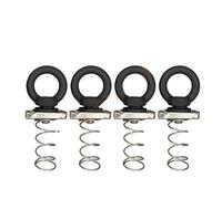 4 Pièces Ensemble M8 T Boulon Voie T Fente Boulons Kit d'ancrage pour Cordes Ancrage Sangles D'arrimage 304 Acier Inoxydable Barres Toit T Boulons Porte-Bagages Barres Toit(M8 Black C)