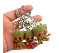 4 pièces/ensemble Marvel gardiens de la galaxie Avengers Groot bébé arbre homme porte-clés modèle Figure jouets 5 cm 01