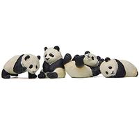 4 pièces/ensemble Panda Moss Micro paysage Terrarium Figurine Décoration Résine Panda amusant Bébé Ornement Fée Jardin Miniature Durability
