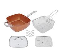 4 Pièces Ensemble Poêle à Frire Carrée Poêle Multifonctionnelle Casserole Antiadhésive Omelette Poêle Outil De Cuisine Avec Poignée Pour la Cuisine Domestique