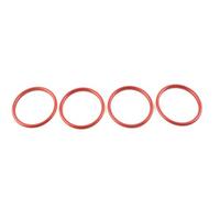 4 pièces/ensemble pour Console centrale de voiture AC climatisation sortie ventilation anneau intérieur couverture garniture décoration pour Audi A1 S1 8X 2010-2018(Rosso)
