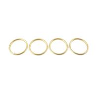 4 pièces/ensemble pour Console centrale de voiture AC climatisation sortie ventilation anneau intérieur couverture garniture décoration pour Audi A1 S1 8X 2010-2018(Gold)