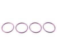 4 pièces/ensemble pour Console centrale de voiture AC climatisation sortie ventilation anneau intérieur couverture garniture décoration pour Audi A1 S1 8X 2010-2018(PURPLE)