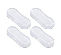 4 Pièces/Ensemble Tampon Abattant WC avec Adhésif Puissant Coussinets Protection, Protège Bien Votre Sièges Toilette Coussin Anti-Collision Muet pour Siège Toilette