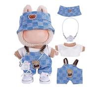 4 Pièces Ensemble Vêtements for Labubu 15cm/17cm, Tenues + Accessoires (sans Poupée), Idée Cadeau Fille Garçon (Style 1)