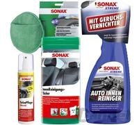 4 Pièces Entretien Kit de Nettoyage SONAX Voiture Intérieur Extérieur