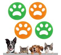 4 PièCes Épilateur pour Poils d'animaux, réutilisables 9*9 cm, adaptés à la machine à laver, bâton double face aux poils d'animaux, dispositif d'aspiration des poils et de la poussière Waschmaschine