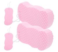 4 Pièces Éponge de Bain pour Garçon et Filles, Légère, en Mousse | Retire les Taches Peaux Mortes, Rangement Facile, Adaptée aux Bébés et Jeunes Garçon et Filles