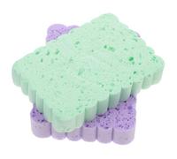 4 Pièces Éponge Exfoliante pour Visage de Pva Éponge de Nettoyage Multifonctionnelle Réutilisable Outil pour Démaquillage Du Visage Douce Couleurs