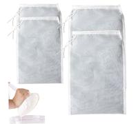 4 pièces étamine réutilisable pour filtrer, sacs en tissu à fromage en nylon de qualité supérieure pour le lait de noix, le yaourt, le jus, les sacs passoire alimentaire résistants à la chaleur