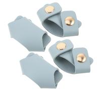 4 Pièces Étiquette de Stéthoscope en Cuir Pu, Clip-on | Identification Rapide en Service, Réduit le Frottement du Tube, Fixation Serrée Yoke