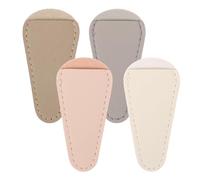 4 Pièces Étui à Ciseaux à Cuticules en PU Cuir, Protection Simple | Coupe Cuticule Ongle, Protecteur de Pince à Cuticules, Ciseaux pour Manucure, Protection Cuticules