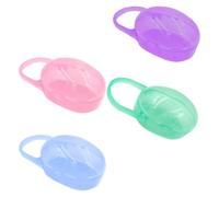 4 Pièces Étui de Rangement pour Tétines Bébé Boîte Protectrice | Usage Maison et Voyage, Facile à Nettoyer, pour Sucette et Soother Couleur Aléatoire
