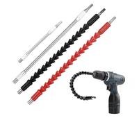 4 Pièces Extensions de Tournevis Flexibles, Rallonges de Foret avec Renvoi d'Angle, Kit d'Extension d'Angle Flexible Compatible avec Perceuses et Visseuses,Rallonge Flexible pour Perceuse Tournevis