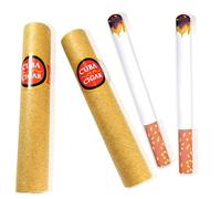 4 Pièces Fausses Cigarettes et Faux Cigare Kit, Apparence Réaliste de Fausse Cigarettes, Cigarettes Bouffées, Idéal pour Blagues, Comédie, Spectacles, Fêtes Déguisées