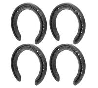 4 Pièces Fer à Cheval en Noir, Outil de Réparation pour Sabot de | Résistant à L’usure, Installation Facile, Antidérapant, Haute Performance, pour Compétitions et Présent de Fête
