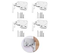 4 Pièces Fermeture à Ressort Porte d'Armoire, Loqueteau de Porte a Pression, Ressort Mini loquet, Mini Latch Avec Des Vis, Loqueteaux à Ressort pour les Penderies, Armoires