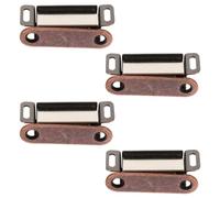 4 Pièces Fermoir Magnétique de Meuble en Acier Inoxydable Marron | Fine Finition, Maintien Ferme des Portes et Tiroirs, Installation Simple, pour Meubles et Portes