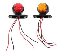 4 Pièces Feu de Gabarit LED Double Face pour Remorque 12-24v Rond