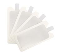 4 Pièces Feuille D'électrode Neutre Monopolaire 8x4 Pouces | Plastique Blanc, Bords sans Bavure, Installation Facile, Usage Salon ou Maison, Peau Sensible