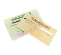 4 Pièces Fiches de Référence des Règles du Mahjong Acrylique | Impression Haute Définition sans Reflet, Double Face Laminée, pour Joueurs de Ligue et Instructeurs Mahjong