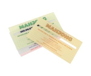 4 Pièces Fiches de Référence des Règles du Mahjong Acrylique | Impression Haute Définition sans Reflet, Double Face Laminée, pour Joueurs de Ligue et Instructeurs Mahjong