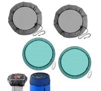 4 pièces Filet pour Citerne de Pluie Anti-Moustique Maille 60 cm Couvercle Anti moustiques Ajustable Polyester Protection Recuperateur Eau Pluie pour récupération Eau Jardin terrasse extérieur