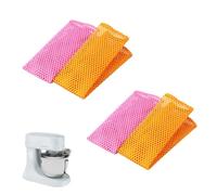 4 pièces Filet Vaisselle, Vaisselle à Laver Chiffon en Filet, Chiffons en Maille pour Vaisselle, Serviette sans Trace Filets à Vaisselle en Maille pour Laver la Vaisselle et Aider à Retirer la pâte