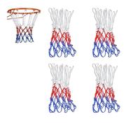 4 Pièces Filets de Basket-Ball, Panier de Basketball de Rechange Professionnels, 12 Boucles Basketball Net, Durabilité par Tous Les Temps pour Les Terrains de Basket Standard Tntérieurs et Extérieurs