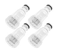 4 Pièces Filtre à Eau pour Lave-linge Connecteur Rapide, Plastique | Entrée D’eau, Accessoire de Nettoyage Voiture, Raccord Tuyau Robinet, pour Laveuse