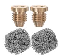 4 Pièces Filtre à Mousse, Acier Inoxydable et Laiton | Pièces de Rechange à Changement Rapide, Compatibilité Large, pour Lavage Auto et Detailing, Finition Multicolore