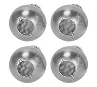 4 Pièces Filtre à Mousse Lesté en Acier Inoxydable pour Bouteille | Sortie Stable, Anti-obstruction, Réduit les Fuites, pour Col de Bouteille Pa et Filtres de Tuyau de Jardin