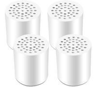 4 Pièces Filtre Anti Calcaire Douche,20 Étapes Filtre Douche Anti Calcaire,Adoucisseur D'eau Douche Cartouche Filtrante-Réduit Le Chlore Chimique