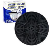 4 Pièces Filtre Charbon Hotte Aspirante Ø 175 mm 23 mm avec le Code Original MIZ0031 pour Respekta KF568 pour Bomann CF100 pour Exquisit CO4 pour PKM - MONTERAL