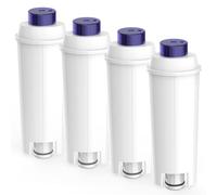 4 Pièces Filtre Compatible avec Delonghi Magnifica s, Dinamica ECAM, ETAM, EC, BC Serie, Détartrant pour Delonghi, Cartouche de Filtre DLSC002