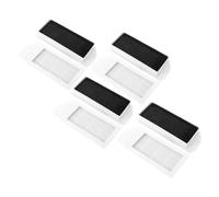 4 Pièces Filtre de Rechange, Éponge Blanche Multi-couches | Structure Composite à Bord Étanche, Remplacement Facile, Usage Silencieux Nocturne, Foyers Allergies