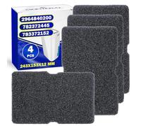 4 Pièces Filtre Éponge pour Sèche Linge 243x153x12 mm avec le Code Original 2964840200 pour Beko pour Blomberg - MONTERAL