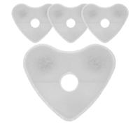 4 Pièces Filtre pour Fontaine à Eau pour Chat, Cœur, Charbon Actif | Remplacement Léger et Souple, pour Distributeur D’eau Félin, Installation Simple, Lot Pratique pour Entretien Régulier