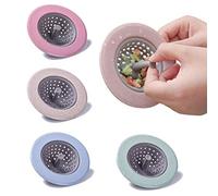 4 Pièces Filtres pour Évier, Crépine Dévier de Cuisine, Maille Silicone Évier Plug Égout Anti-Blocage Filtre, Filtres de Vidange en Silicone, Convient à Un Évier de Cuisine