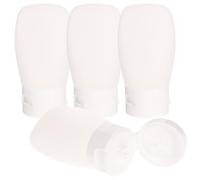 4 Pièces Flacon de Maquillage de Voyage Blanc en Pp, 30ml