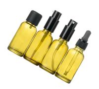 4 Pièces Flacon Échantillon Cosmétique 5ml en Verre | Voyage et Déplacement Professionnel, Rechargeable Léger, Format Compact, Usage Pratique pour Produit de Beauté