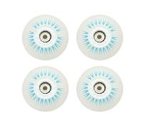 4 pièces Flash roues de patin à roues alignées 90A éclairage roue de patinage roues Flash chaussures de patinage à roulettes coulissantes 80mm 76mm 72mm 68mm pour les parcs, les patinoires(Blue 80mm)