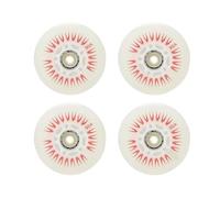 4 pièces Flash roues de patin à roues alignées 90A éclairage roue de patinage roues Flash chaussures de patinage à roulettes coulissantes 80mm 76mm 72mm 68mm pour les parcs, les patinoires(Red 80mm)